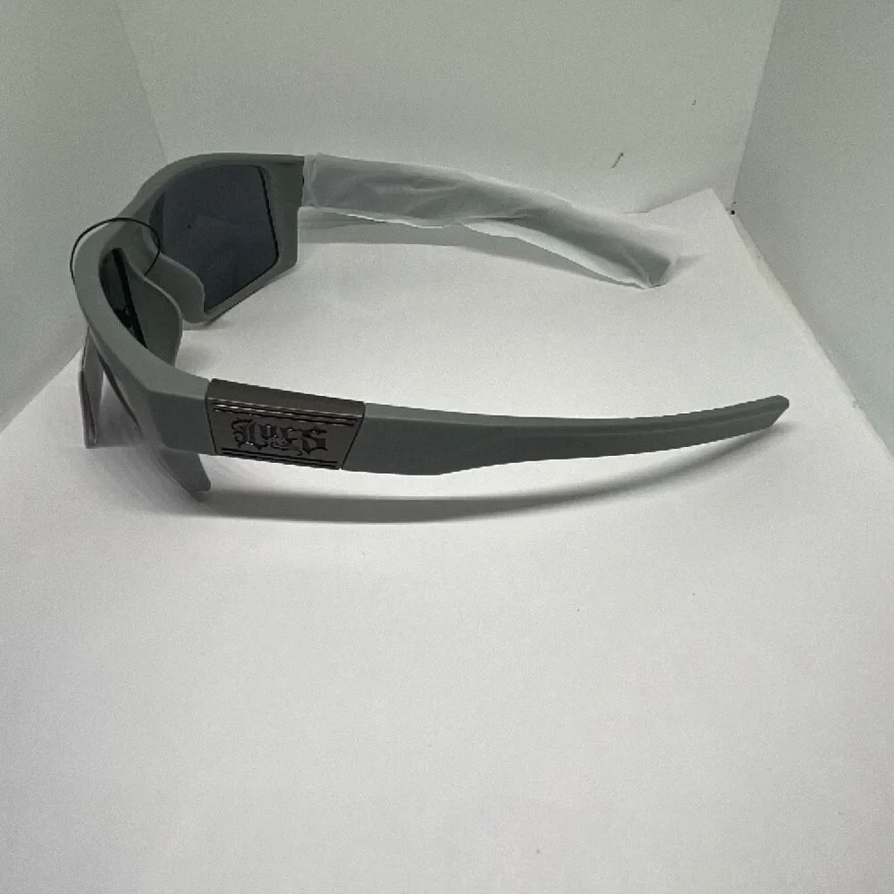 Locs Gray Hardcore Shades Wraparound UV Protection Sunglasses NWT